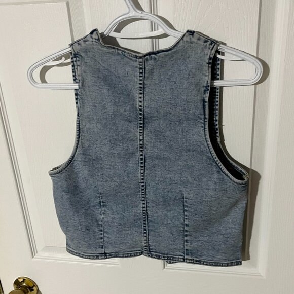 Nicole Miller Denim Style Vest - Picture 6 of 11